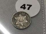 1860 3 Cent Silver
