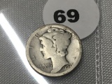 1921-D Mercury Dime