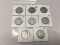 Lot of 8 1948-D, 49-D, 50, 50-D, 51, 51-S, 52, 52-D Franklin Half Dollars