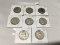 Lot of 8 1948-D, 49-D, 50-D, 51, 51-S, 52, 52-D, 52-S Franklin Half Dollars