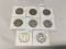 Lot of 8  1952-D, 53-D, 54-D, 57-D, 58-D, 59, 59-D, 60-D Franklin Half Dollars