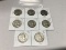 Lot of  8 1952-D, 53-D, 54-D, 57-D, 58-D, 59-D, 60-D, 61-D Franklin Half Dollars