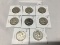 Lot of 8 1952-D, 52-S, 53-D, 54, 54-D, 57-D, 58-D, 59-D Franklin Half Dollars