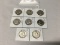 Lot of 8 1952-D, 53-D, 54-D, 57-D, 58-D, 60-D, 61-D, 62-D Franklin Half Dollars