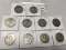 Lot of 10 Assorted Date Walking Liberty Halves
