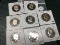 Lot of 8 1970's Proof Kennedy Half Dollars, All Different Dates