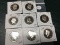 Lot of 8 1970's Proof Kennedy Half Dollars, All Different Dates