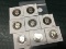 Lot of 8 1970's Proof Kennedy Half Dollars, All Different Dates