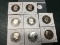 Lot of 8 1970's Proof Kennedy Half Dollars, All Different Dates