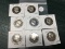 Lot of 8 1970's Proof Kennedy Half Dollars, All Different Dates