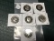 Lot of 6 1970's Proof Kennedy Half Dollars, All Different Dates