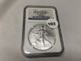 2011 W Silver Eagle NGC MS70