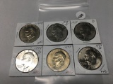 Lot of 6 Ike Dollars