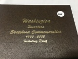 Complete Set 1999-2003 Statehood Comm Washington Quarters Including Silver Proofs