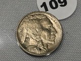 1913 Type 1 Buffalo Nickel UNC