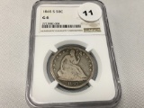 1865-S Sealed Half NGC G6