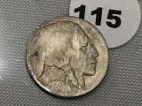 1914-D Buffalo Nickel cleaned