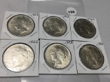 6X$ 1922 Peace Dollars