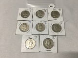 Lot of 8 1954-D, (2) 62-D, (5) 63-D Franklin Dollars