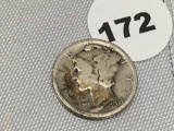 1921 Mercury Dime