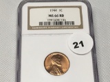 1944 Lincoln Cent NGC MS66 RD