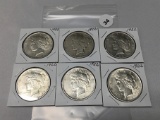 6X$ 1922 Peace Dollars