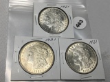 3X$ 1921 Morgan Dollars
