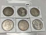 6X$ 1921-D Morgan Dollars