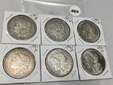 6X$ 1921-D Morgan Dollars