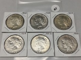6X$ 1922 Peace Dollars