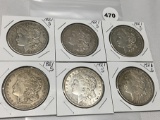 6X$ 1921-S Morgan Dollars