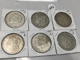 6X$ 1921-S Morgan Dollars