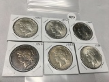 6x$ 1922 Peace Dollars