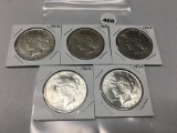 5X$ 1922 Peace Dollars