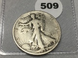 1934 Walking Liberty Half