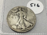 1938 Walking Liberty Half