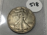 1939-S Walking Liberty Half