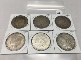 6X$ 1921 Morgan Dollars