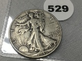 1945 Walking Liberty Half
