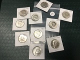 Lot of 10 1964 Kennedy Half Dollars