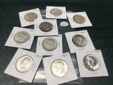 Lot of 10 1964 Kennedy Half Dollars