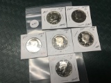 Lot of 6 1970's Proof Kennedy Half Dollars, All Different Dates