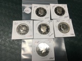 Lot of 6 1970's Proof Kennedy Half Dollars, All Different Dates
