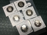 Lot of 6 1990-1995 Proof Kennedy Half Dollars