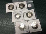 Lot of 6 1990-1995 Proof Kennedy Half Dollars