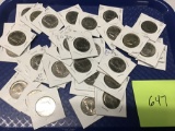 Lot of 40 1970's Mixed Date Kennedy Half Dollars, Majority UNC