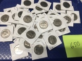 Lot of 40 1970's Mixed Date Kennedy Half Dollars, Majority UNC