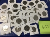 Lot of 40 1970's Mixed Date Kennedy Half Dollars, Majority UNC