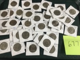 Lot of 40 1970's , 1980's, 1990's Mixed Date Kennedy Half Dollars Majority UNC