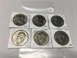 Lot of 6 Ike Dollars